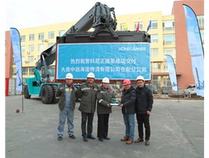 成功交付！科尼正面吊助力中遠海運遠洋場站